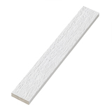 Diamond Kote® 4/4 in. x 3 in. x 16 ft. Woodgrain Trim White