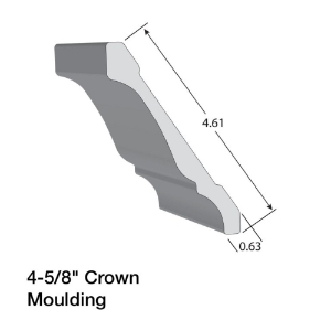 Kleer 4-5/8 in. Crown Moulding 16 ft. 5047R16