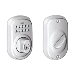 BE365 Plymouth Keypad Deadbolt 626 Satin Chrome - Box Pack redirect to product page