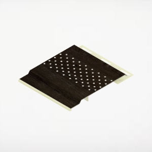 4 in. Vented Soffit 20 ft. Modern Walnut