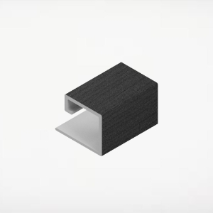 1pc Multi Trim for Board & Batten 1 in. 20 ft. Charred Black 4/pk ChamClad