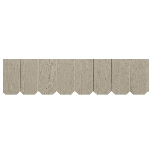 Diamond Kote® Octagon Shakes 12 in. Enhanced Rain Line Woodgrain Oyster Gray