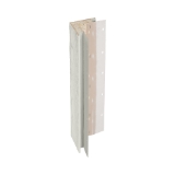 Diamond Kote® 5/4 in. x 4 in. x 16 ft. Rabbeted Woodgrain Outside Corner w/Nail Fin Light Gray - 1 per pack