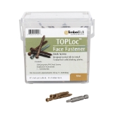 2-1/2 in. TOPLoc Screws Teak 100 sq. ft.