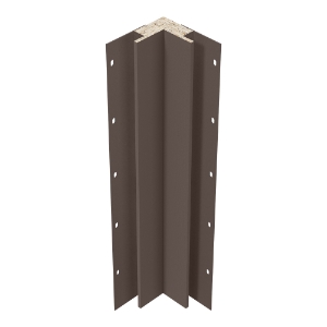 Diamond Kote® 5/4 in. x 3 in. x 16 ft. Rabbeted Brushed Smooth Inside Corner w/Nail Fin Umber