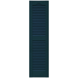 12 in. x 48 in. Open Louver Shutter Midnight Blue #166