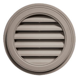 18 in. Round Louver Gable Vent #008 CT Natural Clay
