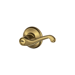 S51PD Entry RH Flair Commercial Lever 609 Antique Brass - Box Pack