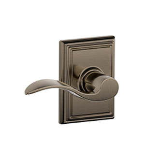 F10 Passage Accent Lever w/Addison trim 620 Antique Pewter - Box Pack redirect to product page