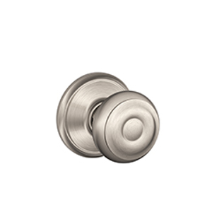 F10 Passage Georgian Knob 619 Satin Nickel - Box Pack