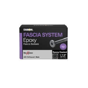 10x1-7/8 EC Fascia Screws-Dark Slate#55 (Drftwood,D Slate) 100 Pk