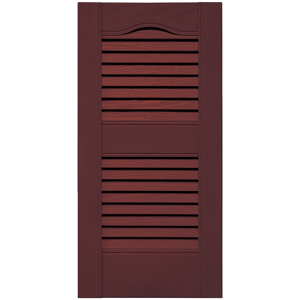 12 in. x 25 in. Open Louver Shutter Bordeaux #167 redirect to product page