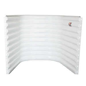 Area Well Extension for 68 in.W x 37 in.D x 13 in.H Wall Mount White