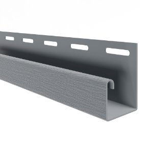 5/8" Matte J Channel Silver Mist 12 ft. 6 in.