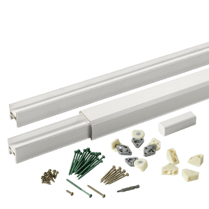 10 ft. Classic Composite Universal Rail Pack White