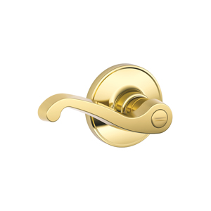 J40 Privacy LaSalle Lever 605 Bright Brass