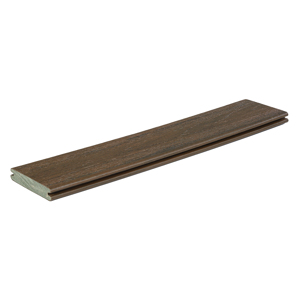 Reserve 12 ft. Dark Roast Grooved Deck Board