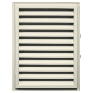 18 in. x 24 in. Rectangle Louver Gable Vent #082 Linen