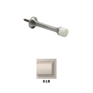 Ives 61 Door Stop Solid 618 Bright Nickel - Model: SP61A14