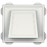 4" Hooded Vent #123 CT Colonial White