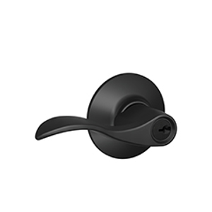 F51A Entry Accent Lever 622 Matte Black - Box Pack