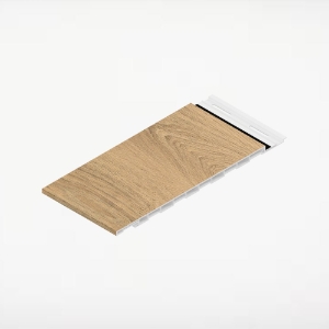 12 in. Seamless Shadowline Wall Panel 16 ft. Barrel Oak 4/pk ChamCl