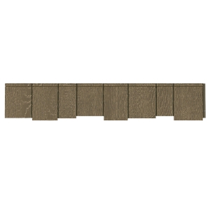 Diamond Kote® 9 in. RigidShake Staggered Edge Enhanced Rain Line Dune