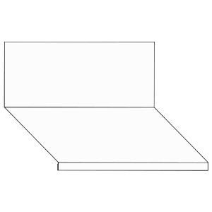 4 in. x 5 in. x 10 ft. Steel Dormer Flashing Galvanized