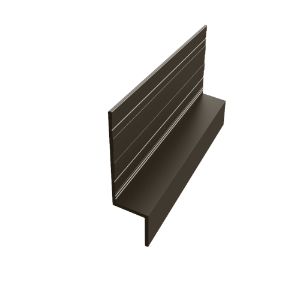 EasyTrim EZ-64 7/16 in. x 10 ft. Horizontal Z Panel Trim Coffee