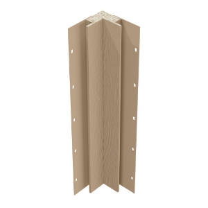 Diamond Kote® 5/4 in. x 3 in. x 10 ft. Rabbeted Woodgrain Inside Corner w/Nail Fin French Gray