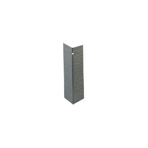 Diamond Kote® Smoky Ash 3/8 in. x 6 in. Individual Metal Outside Corner Horizontal Grain 25/ct