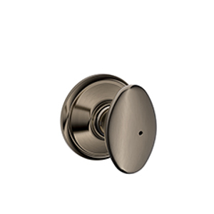 F40 Privacy Siena Knob 620 Antique Pewter - Box Pack * Non-Returnable *