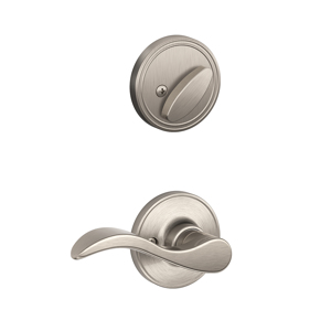 JH59 Handleset Interior Seville LH Lever 619 Satin Nickel