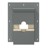 Diamond Kote® RigidMount Split Mount Block Brushed Smooth Smoky Ash