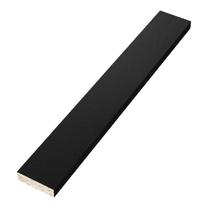 Diamond Kote® 4/4 in. x 3 in. x 16 ft. Brushed Smooth Trim Onyx