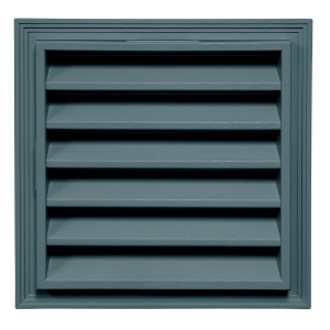 12 in. x 12 in. Square Louver Gable Vent #004 Wedgewood Blue