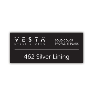 QE Vesta Color ID Label 3x1.25 Slvr Lining(462)