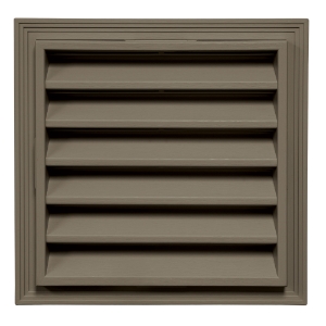 12 in. x 12 in. Square Louver Gable Vent Castle Stone 402