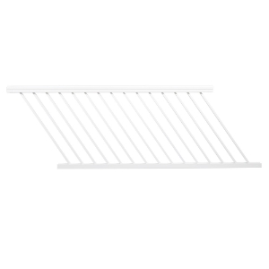 42 in. x 6 ft. Impression Rail Express Stair Universal Aluminum Rail Panel White AZTIX42UNSP6W