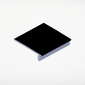 Soffit Bottom J-Trim 2-Piece 1-1/2 in. x 20 ft. Alum Black