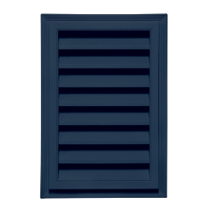 12 in. x 18 in. Rectangle Louver Gable Vent Midnight Blue 423