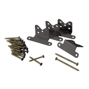 Radiance Rail Express Stair Hardware Kit Gloss Black