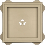 Recessed Square Mount Block Desert Tan 013