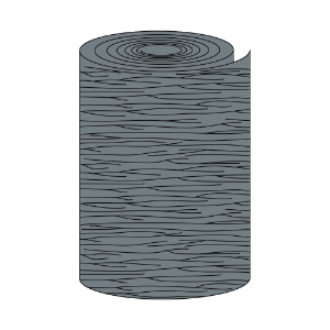 24 in. x 50 ft. Aluminum PVC Trim Coil Woodgrain Eldridge Gray 605