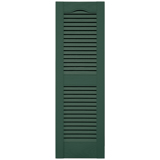 12 in. x 39 in. Open Louver Shutter Forest Green #028