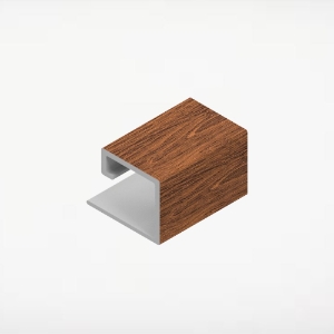 1pc Multi Trim for Board & Batten 1 in. 12 ft. Cinnamon Walnut 4/pk ChamClad