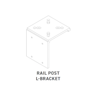 TimberTech Framing Black Rail Post L-Bracket