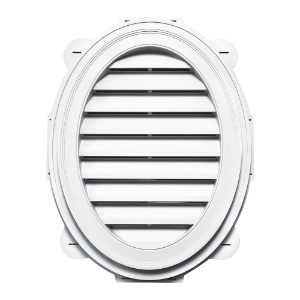 #001 21X27 Oval Louver White 1/Ct (Color Match: Royal Linen)