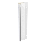 Diamond Kote® 5/4 in. x 3 in. x 10 ft. Rabbeted Woodgrain Inside Corner w/Nail Fin White