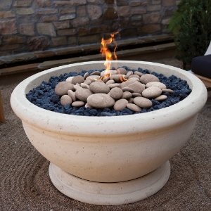 Medium Rolled Lava Stone for Fire Bowl 1/2 cu. ft. * Non-Returnable *